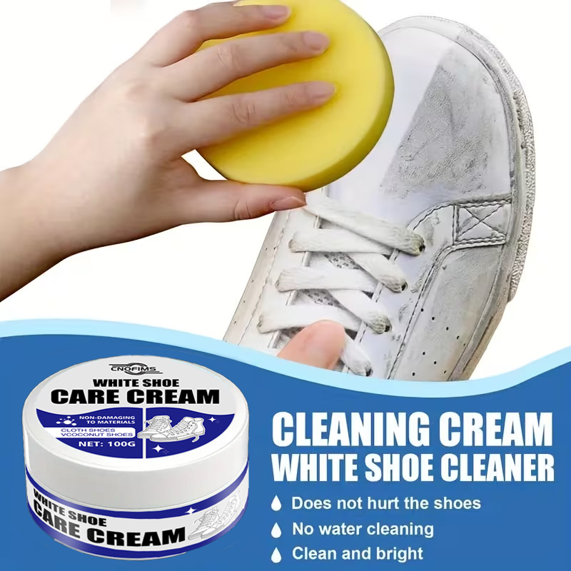Shoe Cleaner - Белый крем для чистки обуви: пятновыводитель