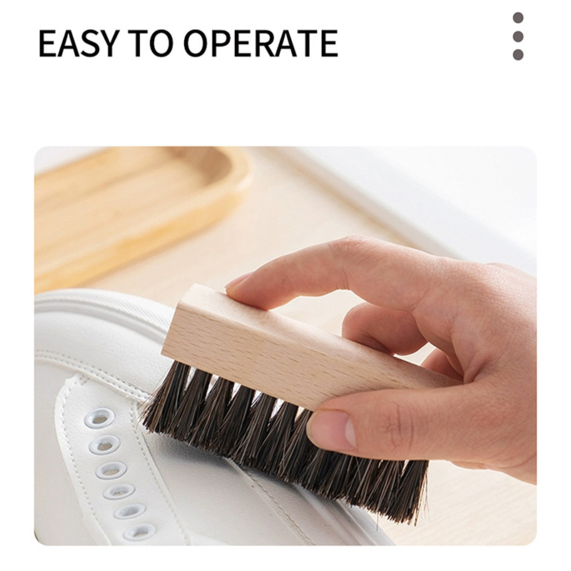 Щетка с деревянной ручкой для  – обзор и цена Shoe Cleaning Brush